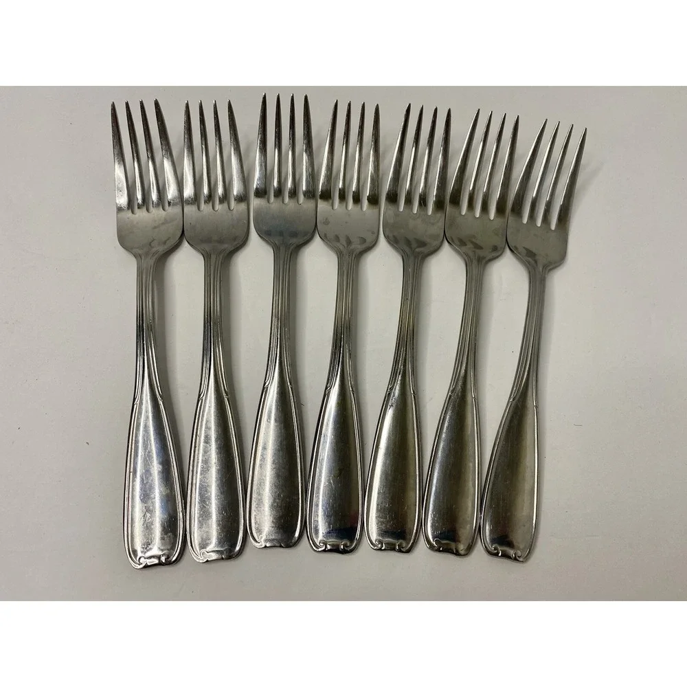 Reed & Barton Manor Park Stainless Salad Fork Lot Of 7 Replacements
